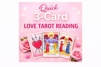give you a fast 3 card love tarot reading for clarity and advice