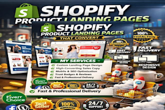 make shopify product landing page via shogun pagefly zipify pages or ecomposer
