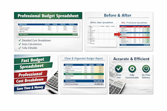 create fast budgets and professional spreadsheets