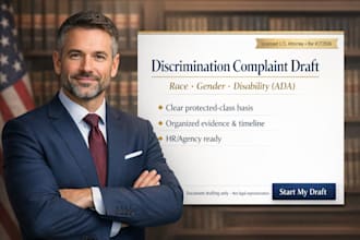 draft a discrimination complaint for race, gender, or disability