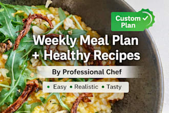 create a personalized healthy meal plan for your goals