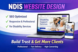 design, develop and redesign SEO optimized ndis disability website that converts