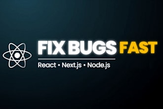 fix react, next js or node js bugs fast and improve performance