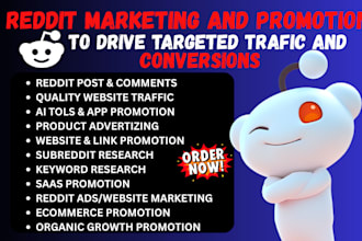 create social media post for brand business website marketing on reddit, insta
