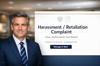 draft a compelling workplace harassment or retaliation complaint