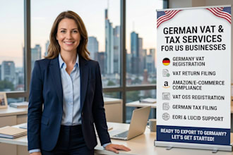 be your tax consultant for vat registration, quickbook online,  bookkeeping
