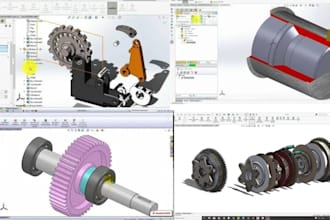 3d cad modeling solidworks fusion 360 parametric mechanical design ansys print