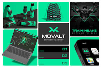 do logo design branding kit package with brand identity