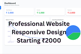 build a responsive business website with contact form