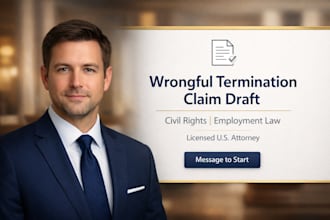 prepare your wrongful termination civil rights claim for filing