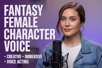 record seductive female flirty fantasy character voice acting
