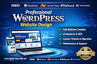 create wordpress website on ionos bluehost namecheap siteground hostinger