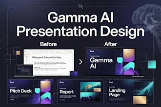 design modern pitch decks, landing pages, and docs using gamma ai