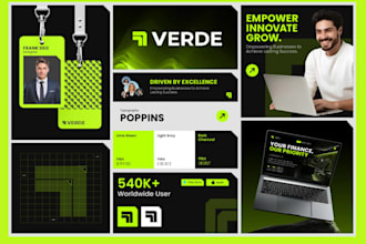 do logo design and branding kit package with brand identity