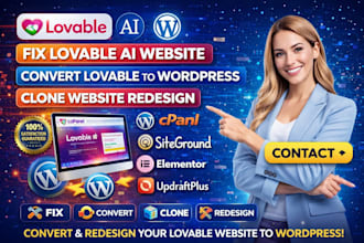 convert replit ai or supabase ai website professionally