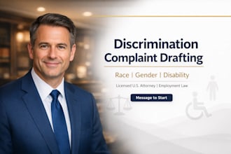 draft a discrimination complaint based on race gender or disability