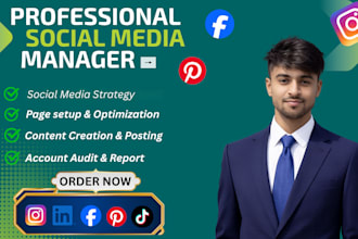 be your social media marketing manager and content creator for growth