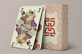 design a custom playing card card box playing card poker card blackjack game art