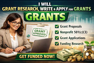 grant research, apply for grants, write grants, grant proposal, nonprofit 501c3
