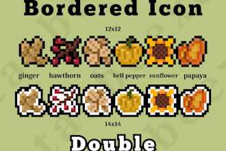 create simple pixel art icons or sprites