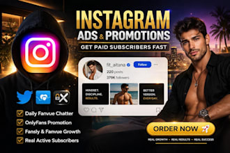 run instagram promotion your onlyfans account and nsfw