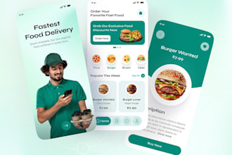 design food delivery app UI UX, restaurant app  design, doordash uber eat style