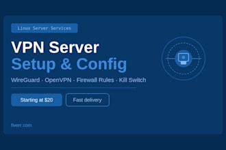 set up and configure a linux VPN server on your vps