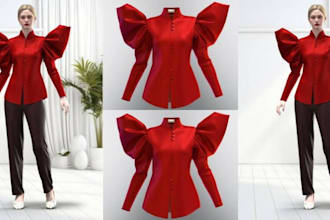 make clo3d 3d clothing, sewing pattern second life 3d garment marvelous designer