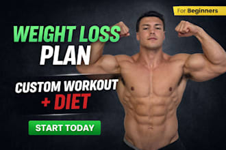 create a personalized weight loss workout and diet plan