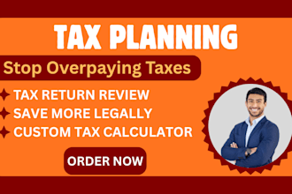 do US tax planning, review your tax return, and create a custom tax calculator
