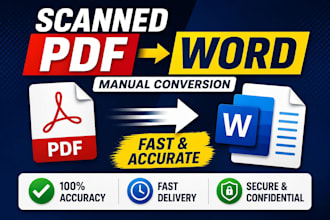 convert scanned PDF to word