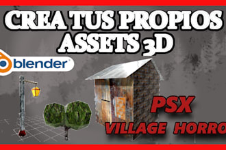make a low poly psx style environment for your game