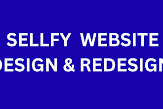 do sellfy design and redesign sellfy website development