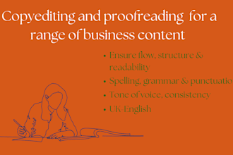 copyedit or proofread your content