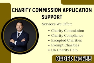 charity commission application support exempt excepted charities compliance help