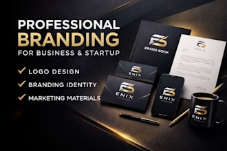 create a premium brand identity for your business or startup