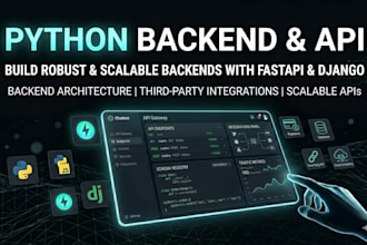build python fastapi django api backend and integrations