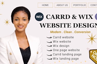 build carrd website design carrd landing page redesign carrd website wix website