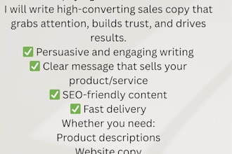 write high converting sales copy for your business