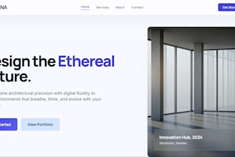 design a modern professional website UI for your business