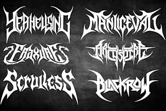 design a modern logo for your metal or rock band