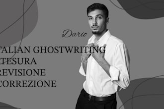 ghostwrite your book in italian