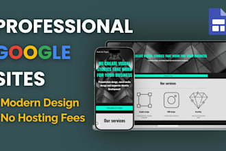create a clean google sites website from your content