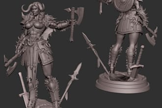 sculpt 3d action figure toys anime figure and statue for 3d printing