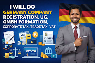 do germany company registration, ug, gmbh formation, corporate tax,trade tax,vat