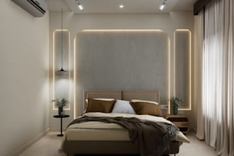 design modern luxury interior with realistic 3d rendering