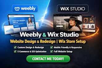 create weebly wix studio design redesign wix store
