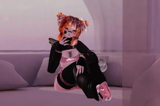 do vrchat avatar 3d model vr character vrc avatar commission furry nsfw art sfw