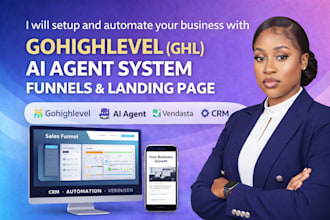 gohighlevel virtual assistant ghl ai agent go high level vendasta landing page