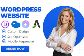 build wordpress website with divi, wpbakery, themify, thrive architect